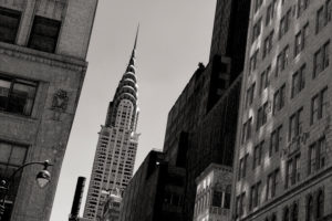 Blick auf das Chrysler Building, Met Life Building und Uptown, Manhattan, New York, USA Blick auf das Chrysler Building, Met Life Building und Uptown, Manhattan, New York, USA
